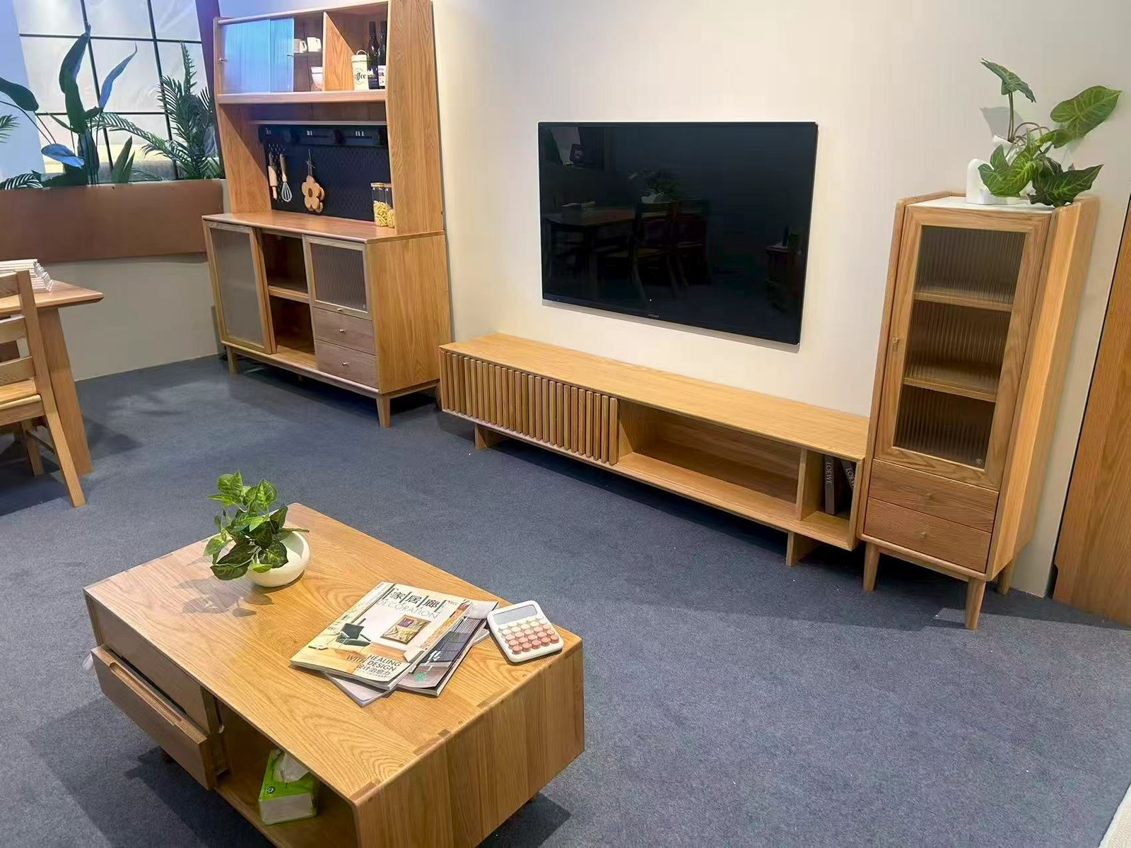 Solid wood furniture display room